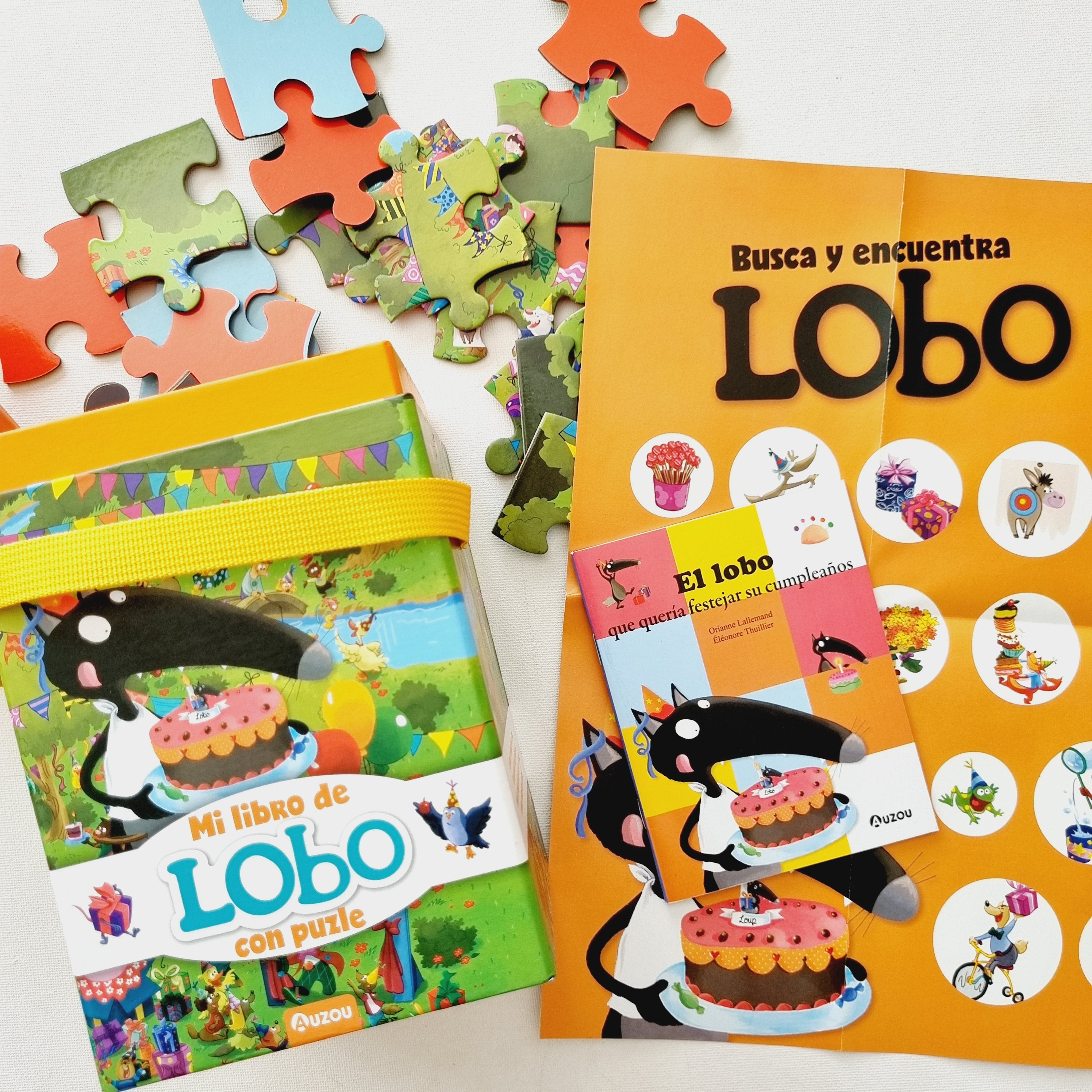 Mi libro de lobo con puzle: El lobo que quería festejar su cumpleaños Mi libro de lobo con puzle: El lobo que quería festejar su cumpleaños